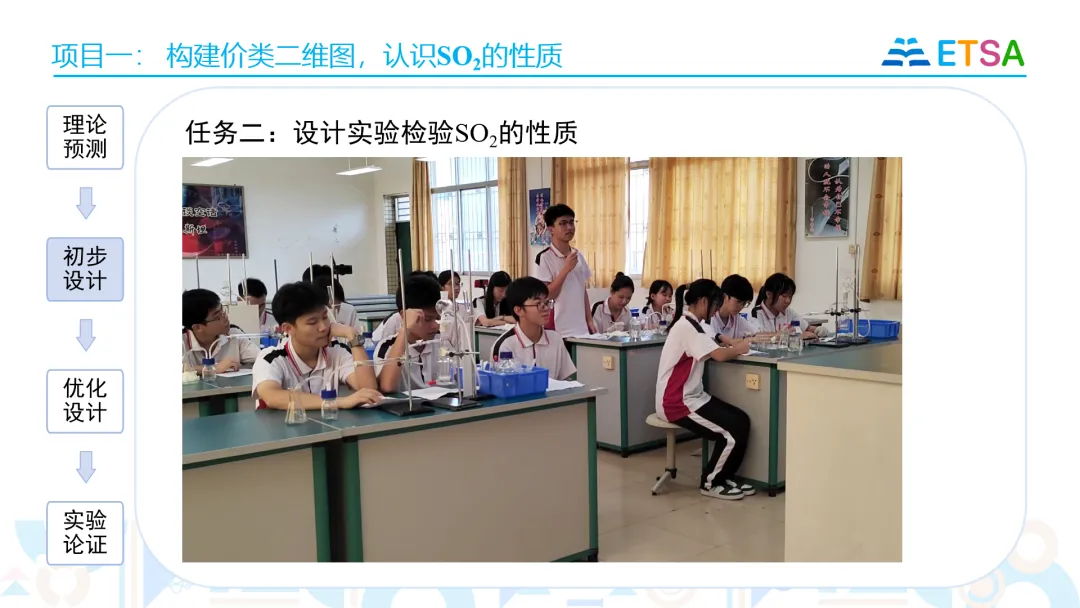 陈文君老师进行说课展示