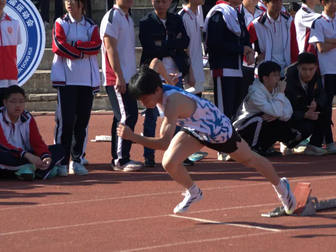 运动员们在赛场上挥洒汗水