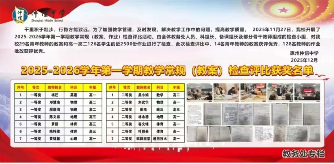 优秀教案获奖名单公示