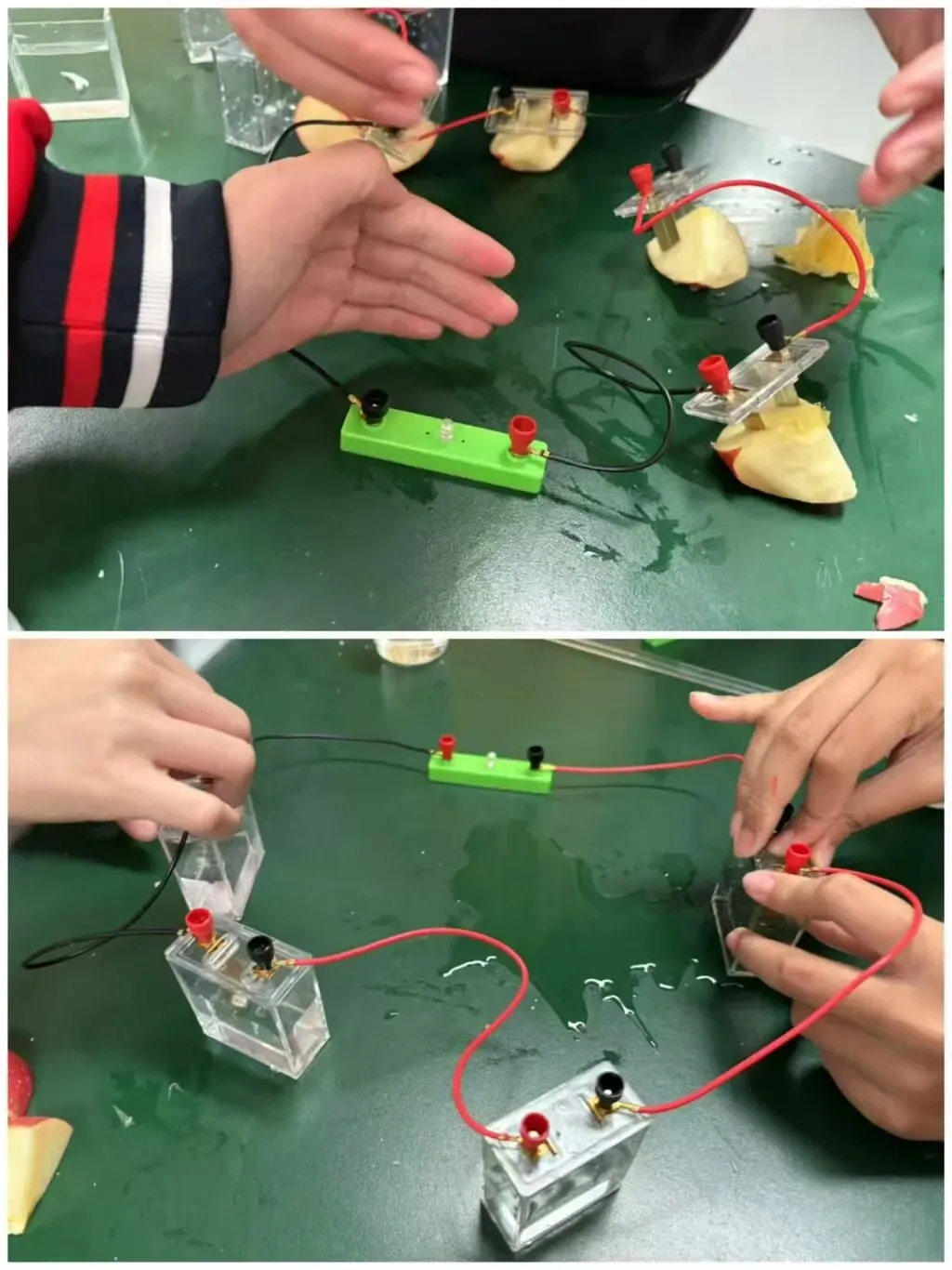 学生们在进行粗盐提纯实验