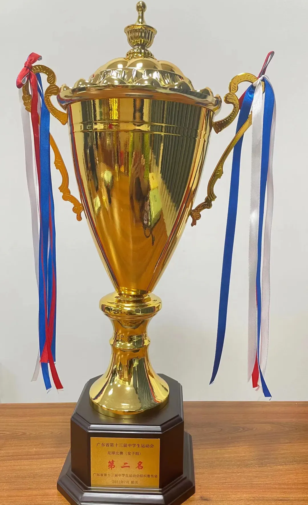 惠州仲恺中学足球队部分获奖奖杯展示