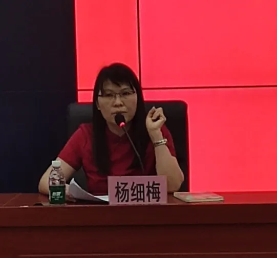 杨细梅老师介绍仲恺区高中物理教研情况