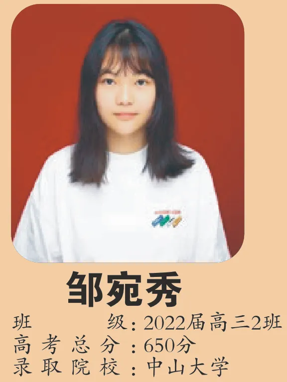 部分“一中班”优秀毕业生录取名校展示