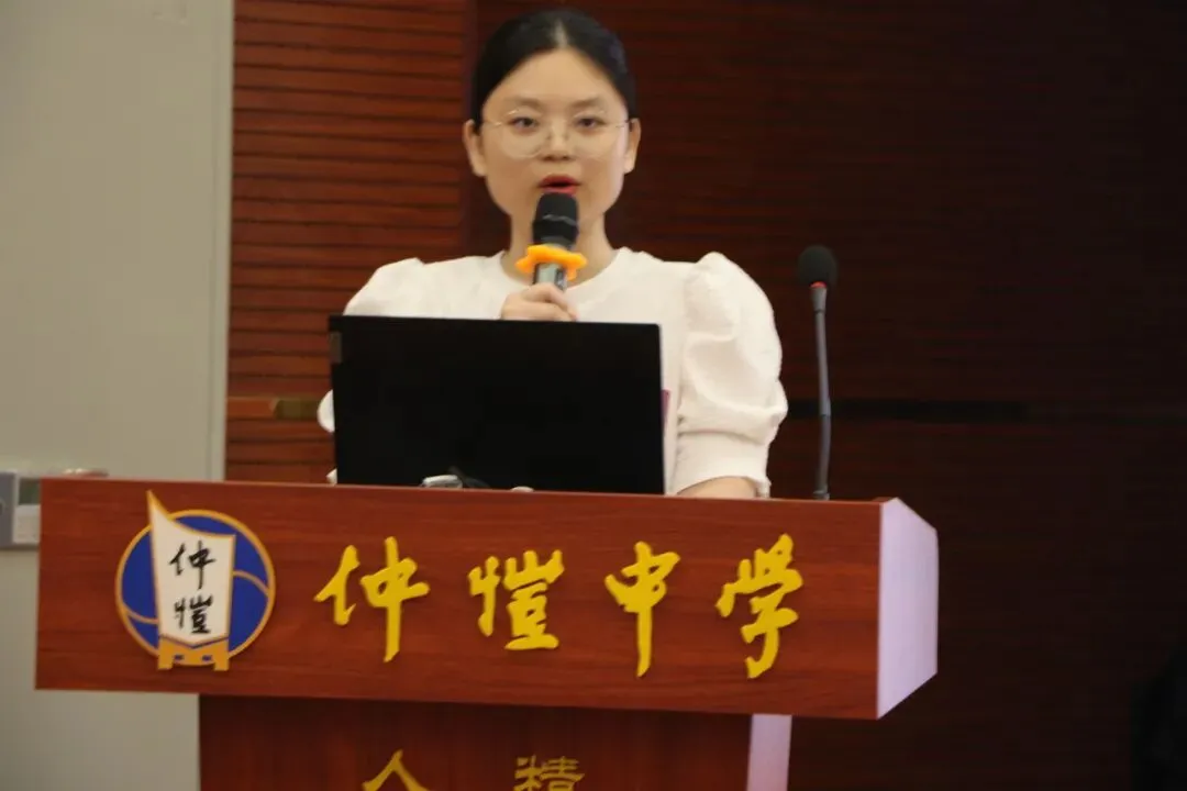 新教师代表孙卓玲老师在发言