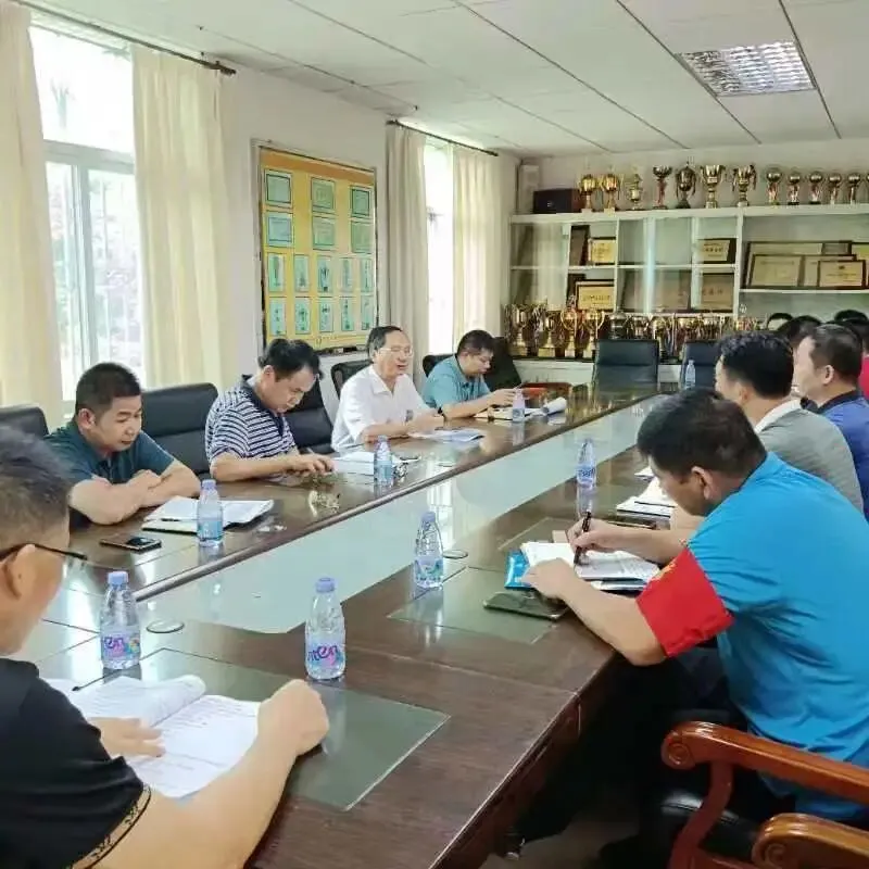 高一新生消防逃生演练部署会议现场
